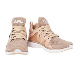 APL Ascend Techloom Metallic Mesh and Rubber Sneakers in Blush